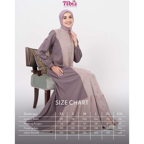 Resya 105 Gamis Nibras || Material Bahan Toyobo Mix Shakila