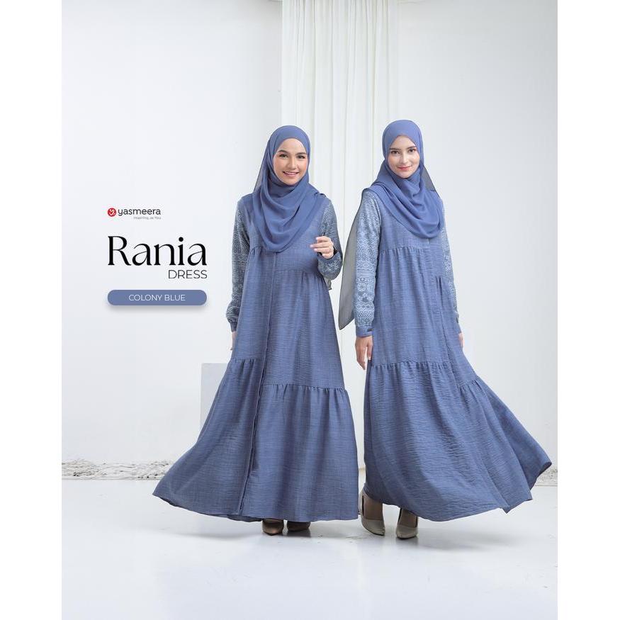 (Best Saller) Yasmeera Official | Rania Dress (Gamis Brukat I Gamis Kondangan I Gamis Linen) Bestsel