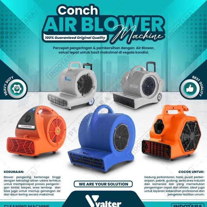 Kipas Pengering Lantai, Mobil, Blower Portabel Valter Conch Air Blower