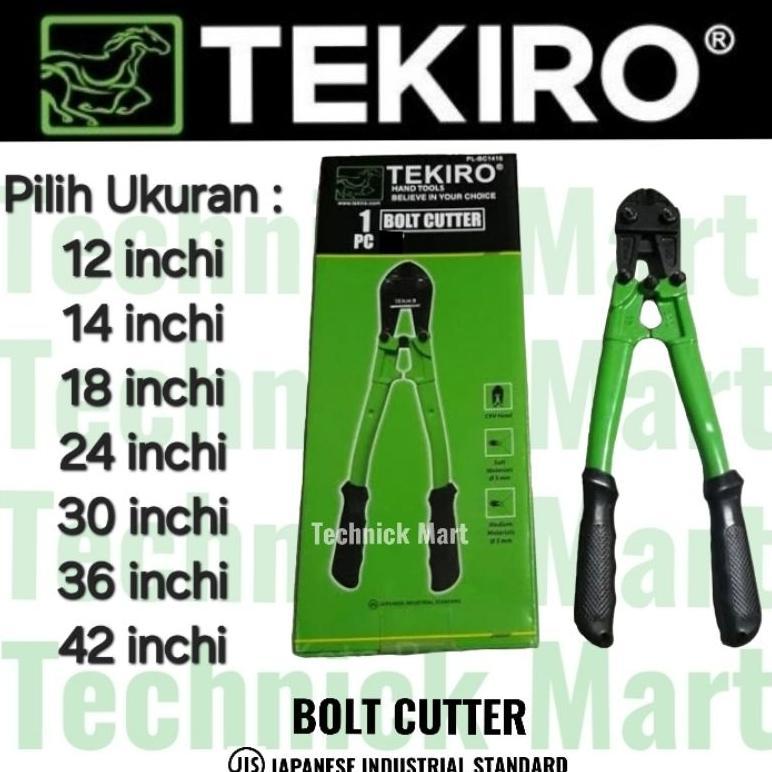 TEKIRO bolt cutter ukuran 12 14 18 24 30 36 42 inch gunting potong besi beton kawat beton gembok ran