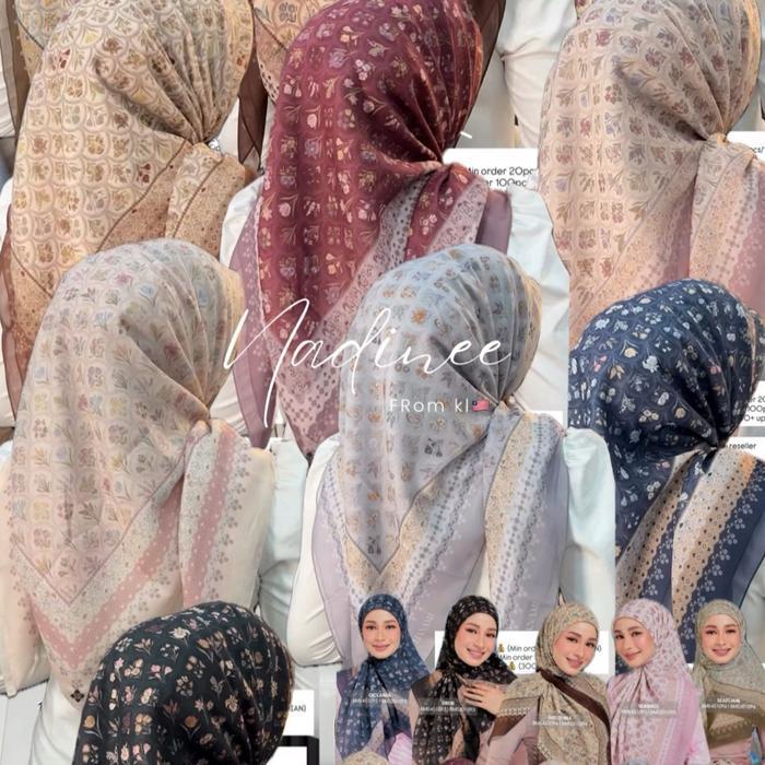 Nadine Hanami Jilbab Segi Empat Malaysia