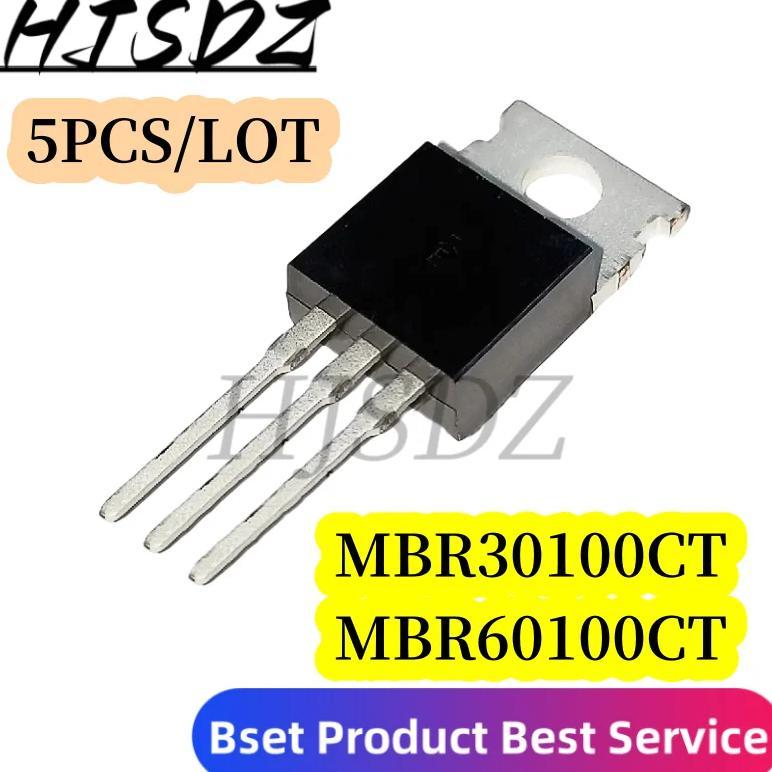 5PCS/LOT Diodo MBR60100CT TO220 MBR30100CT MBR30100 MBR60100 TO-220 60100CT Schottky 60A 100V