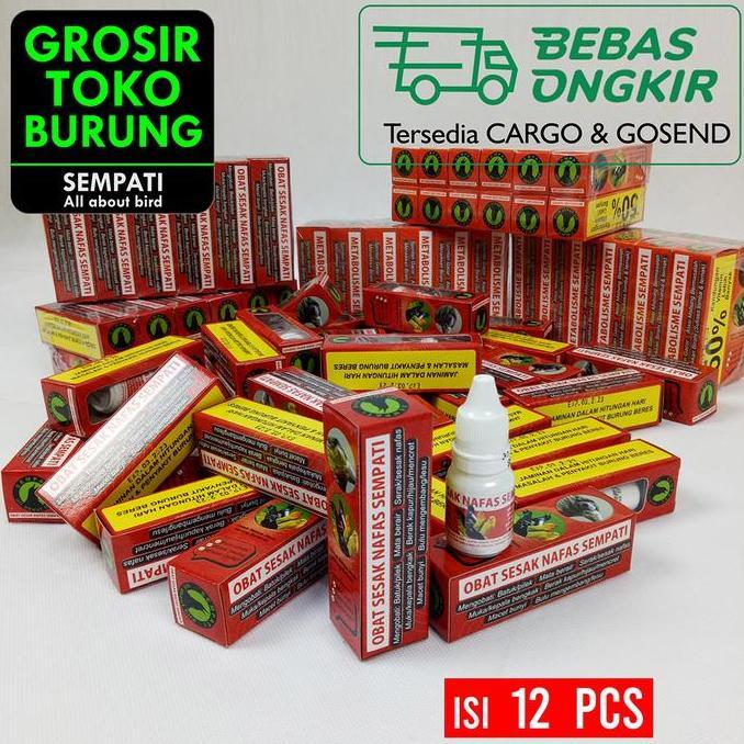 HARGA DISC - SEMPATI GROSIR Obat Sesak Nafas Sempati Isi 12 Mengobati Burung Gangguan Pernafasan Ser
