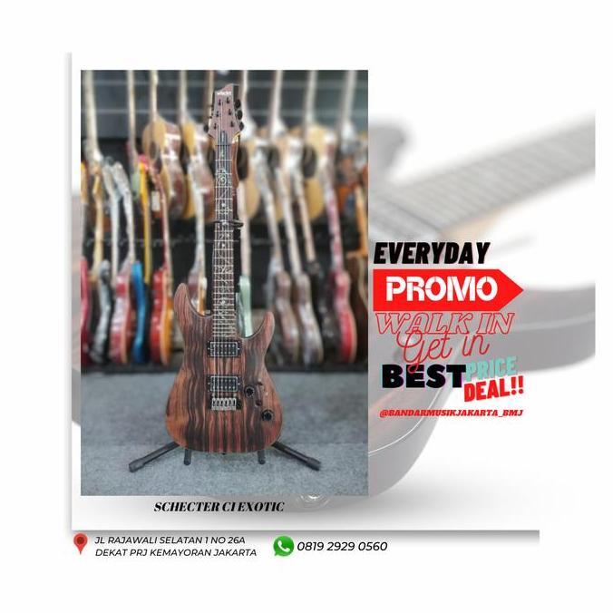 SCHECTER GUITAR C-1 EXOTIC EBONY - NS BMJ