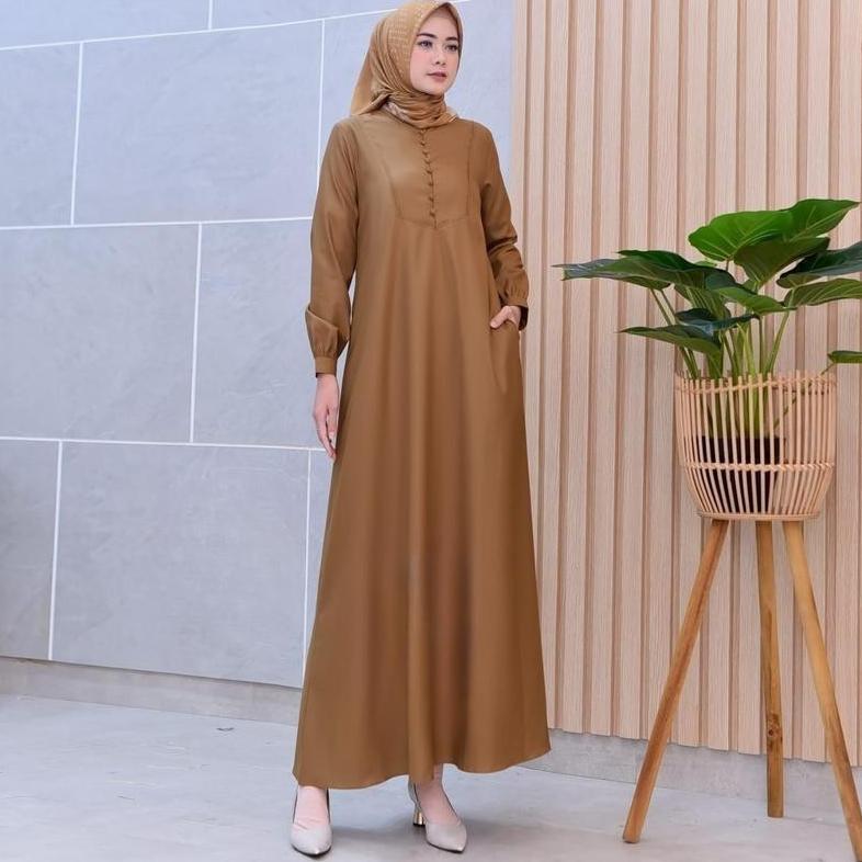 Gratong Seragam Gamis Pns Khaki Wanita Terbaru Bahan Toyobo Seragam Pns Asn Pemda Pdh Guru Pakaian D