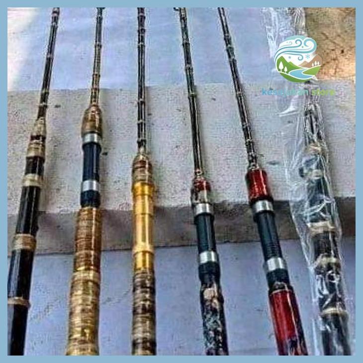 (PANCING) JORAN WAREGU ANTIK + REEL SET SAMBUNG 2IKAN MAS DAN GALATAMA LELE PANJANG 150CM SAMPAI 190