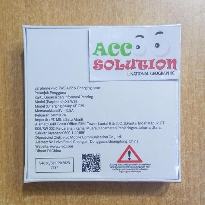 Headset Tws Vivo Bluetooth Vivo Tws Air 2 Original Garansi 1 Tahun