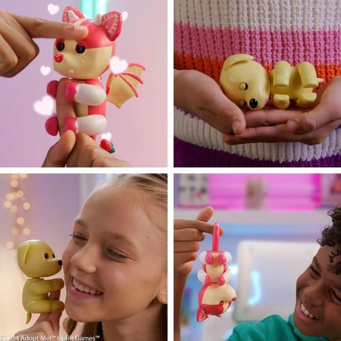 Fingerlings X Adopt Me Strawberry Shortcake Bat Dragon New 2024 Reacts To Touch 40+ Sounds And React