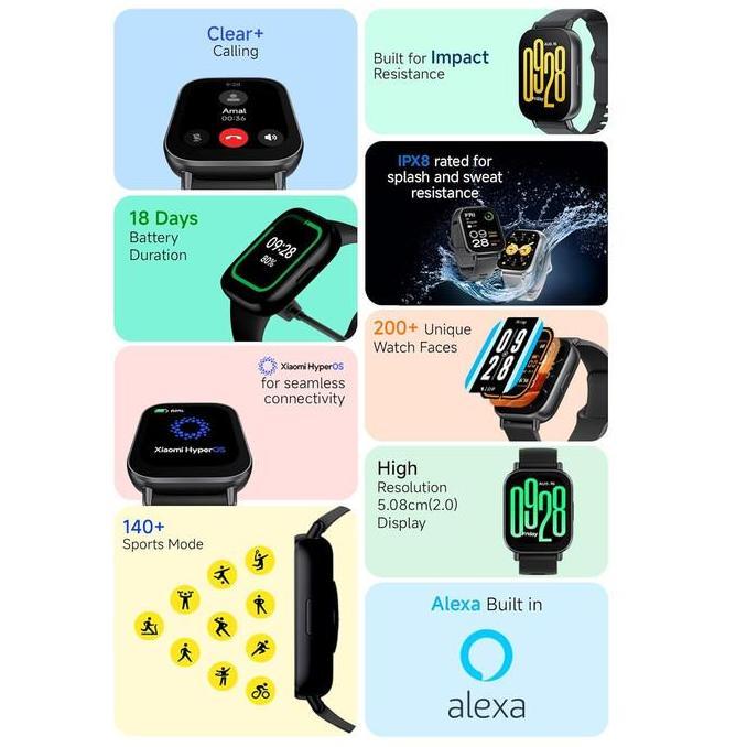 Bestone- Xiaomi Mi Redmi Watch 5 Active / 3 Active Smartwatch - Garansi Resmi