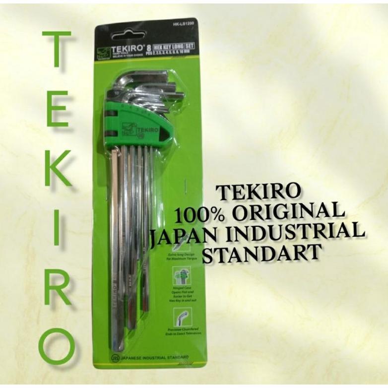 TEKIRO KUNCI L SET TEKIRO PANJANG 8 PCS KUNCI L SET TEKIRO PANJANG 8PCS