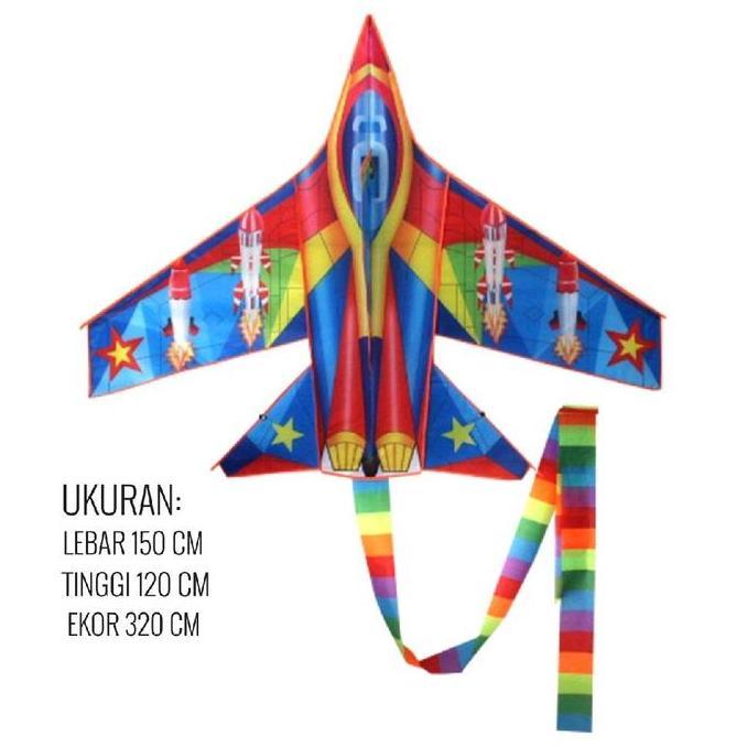 Layangan Pesawat / Layang Layang Jet Sukhoi Jumbo