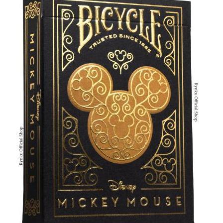 Kartu Remi Bicycle Disney Bla And Gold Miey Playing Cards Made In Usa Free Bonus