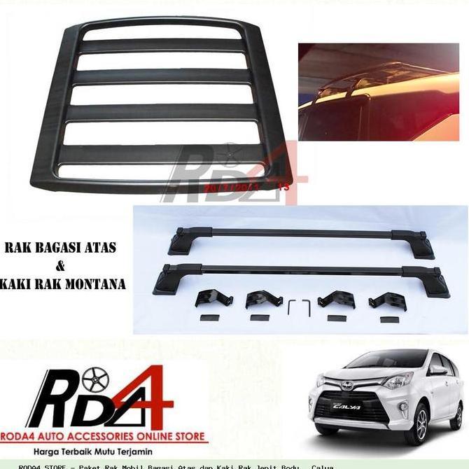 Paket Rak Mobil Bagasi Atas Dan Kaki Rak Jepit Body   Calya Forsale