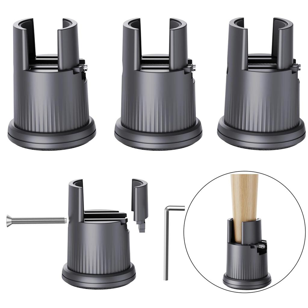 4pcs/set Home Furniture Riser Furniture Leveler Table Leg Pad Table Feet Chair Leg Cap Chair Feet Pr