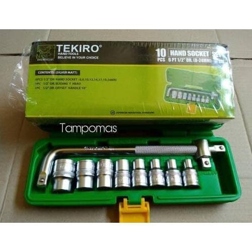 Kunci Sok Set Tekiro 10pcs 8-24mm Tekiro Sok Set Tekiro
