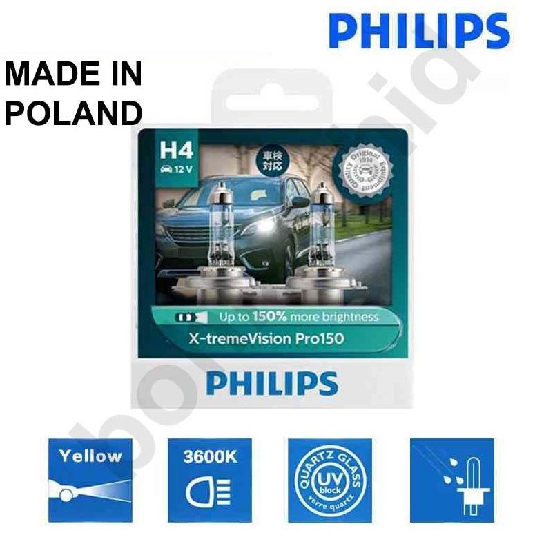 Lampu Mobil H4 Philips RacingVision GT200 Racing Vision Made in Poland