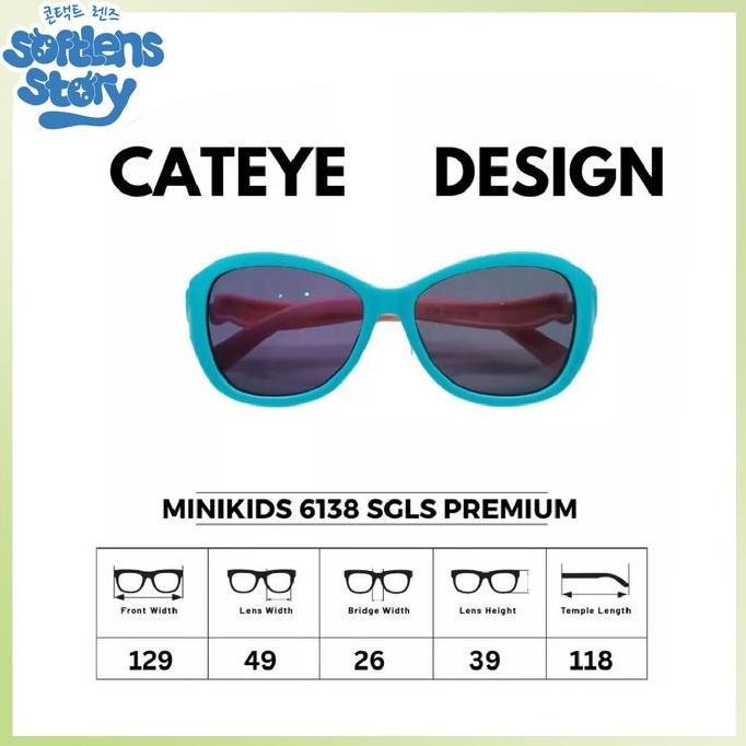 TERMURAH Softlens Story Kacamata Hitam Anak Minikids 6138 - Anti UV 400 Fashion READY STOCK