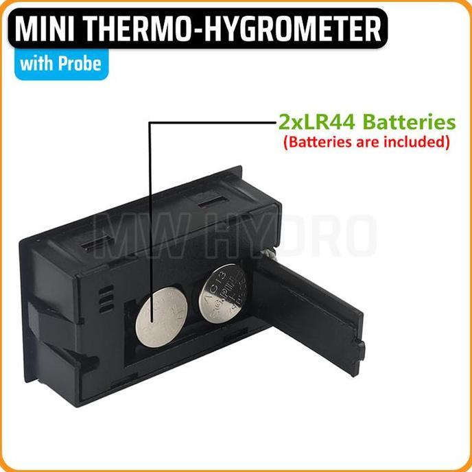 MINI DIGITAL THERMOMETER & HYGROMETER WITH PROBE
