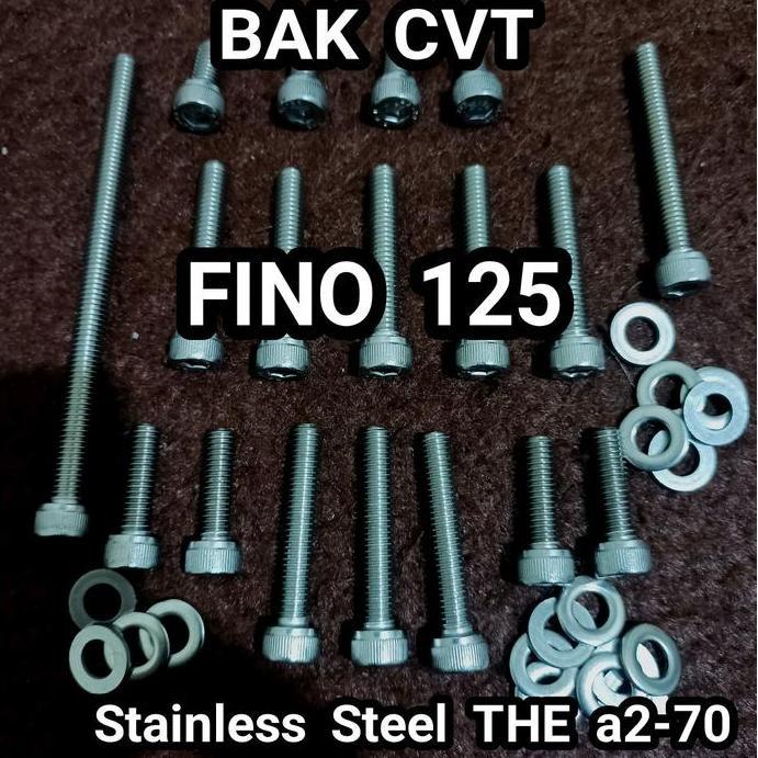 Baut Bak Cvt Fino 125 Stainless