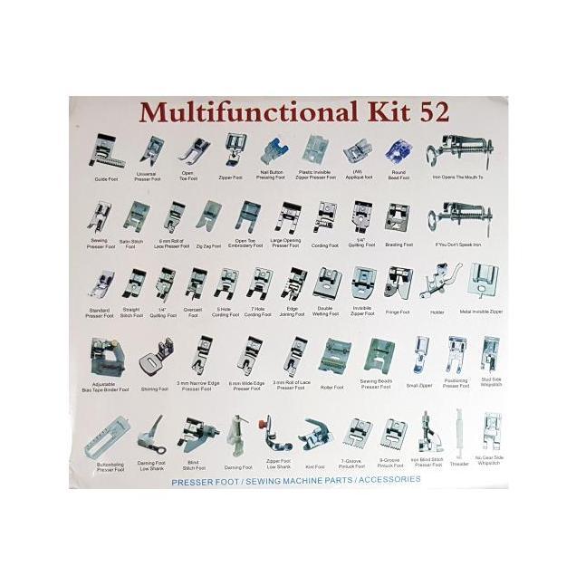 Sepatu Set 52 pcs Set Mesin Jahit Portable +Flashdisk Panduan