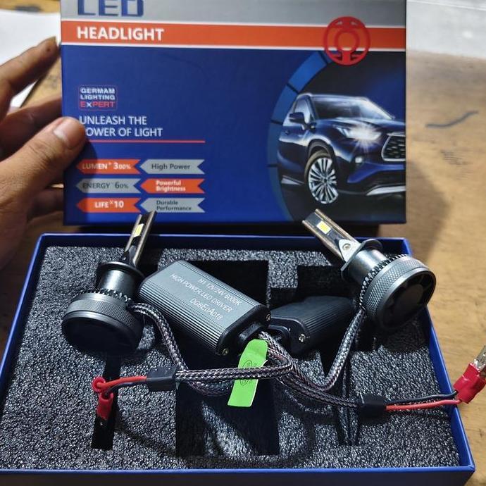 Bolham Lampu Led Lampu Utama Mobil Universal H1 Kiri Kanan Garansi 1 Tahun 60 Watt 2 Pcs Restock