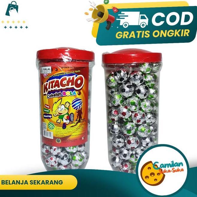 Coklat Kitacho Bola Isi 100 Pcs Netto Gram