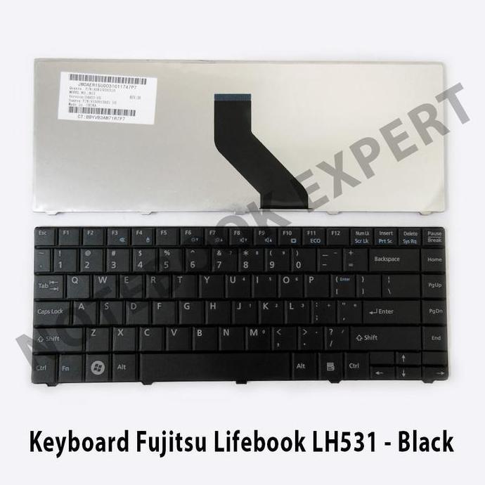 Keyboard Fujitsu Lifebook LH531 - Black