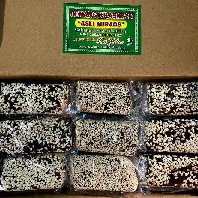 500 Gram Isi 24 (Setengah Kg) Dodol Jenang Krasikan Wijen Isi 24 Pcs Asli Muntilan Pasti Promo