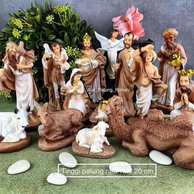 Patung Set Natal 20 cm