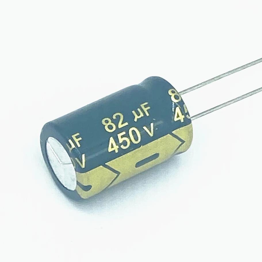 2PCS 450V82UF 82UF 450V Aluminum Electrolytic Capacitor high-frequency 16*25MM