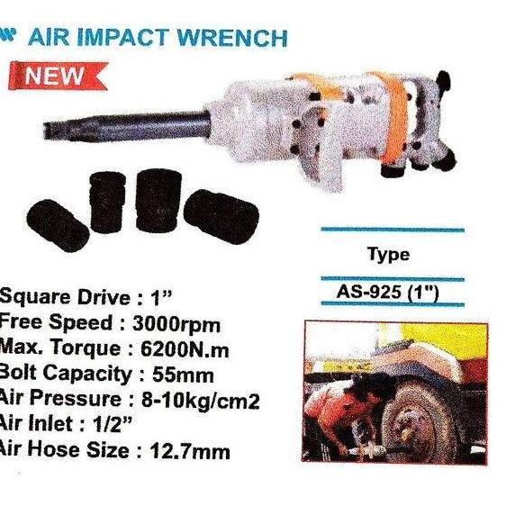 GARAVAR Air Impact Wrench AS-925 1Inch - Wipro