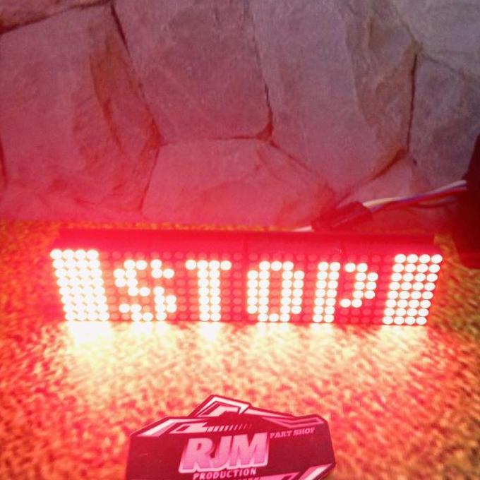 ERAZORM stoplamp running text 29 animasi all motor