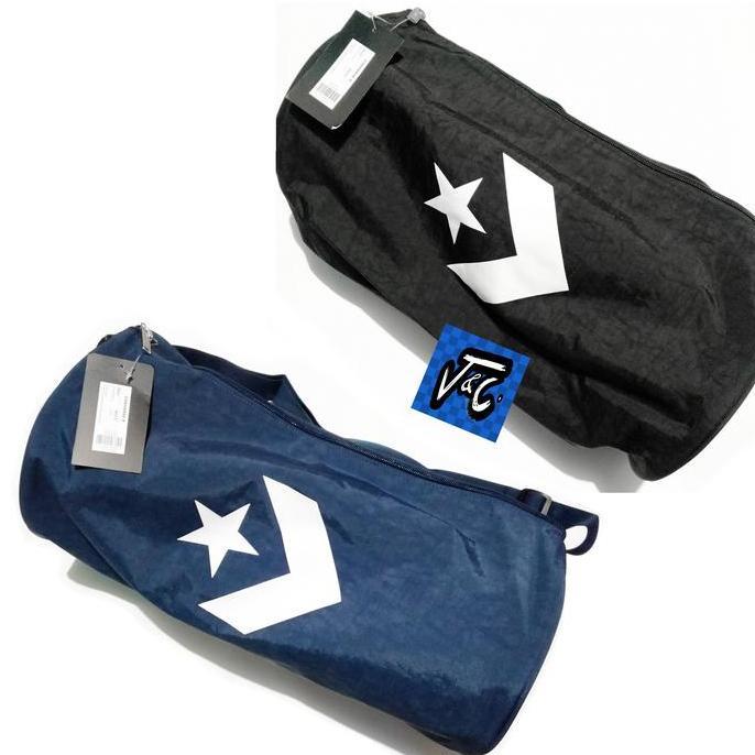 Tas Converse Sport Duffel Duffle Rolling Bag Black
