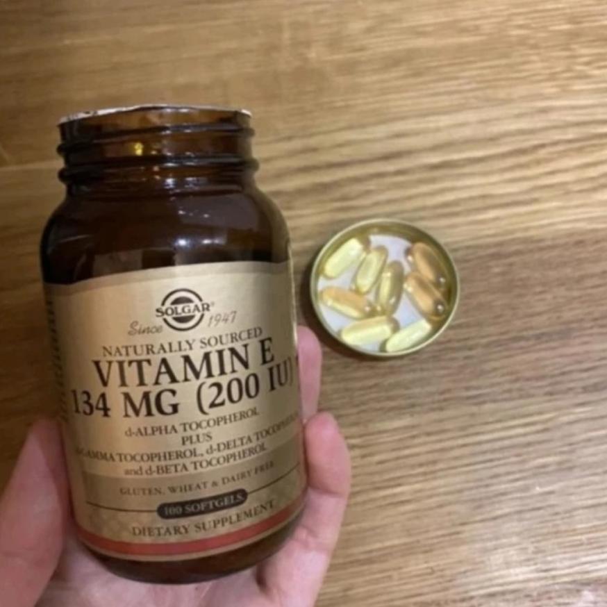 Solgar Vitamin E 134 Mg (200 Iu) 100 Softgels D-Alpha Tocopherol Plus Original