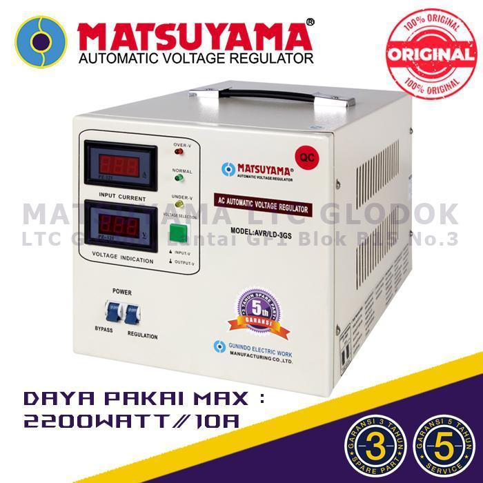Stabilizer Listrik Stavolt Voltage Regulator Matsuyama 3000 Watt Original Dan Terpercaya