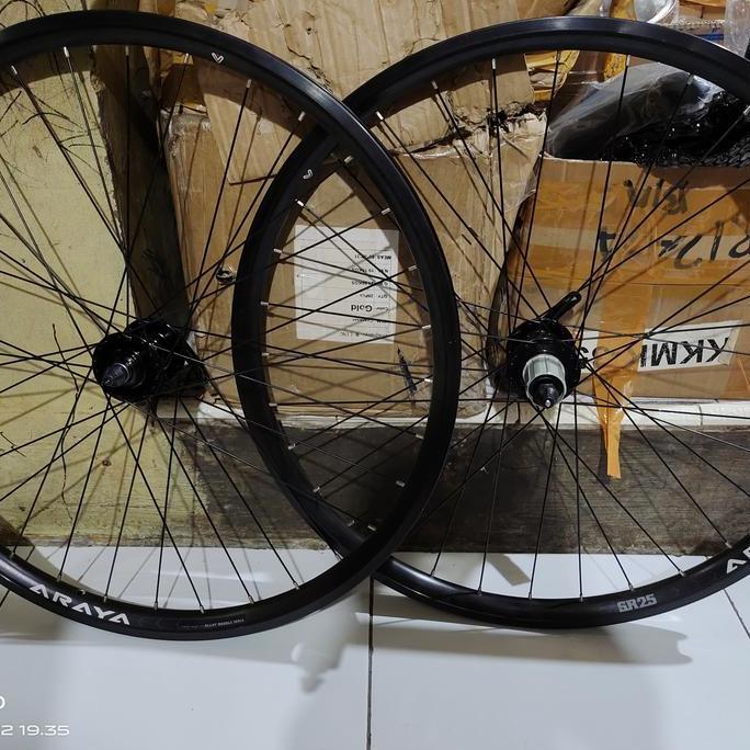 TERBARU wheelset sepeda MTB ukuran 27.5 merk araya SR25 dan syte celestial HUB PACIFIC 409 CAKRAM BI