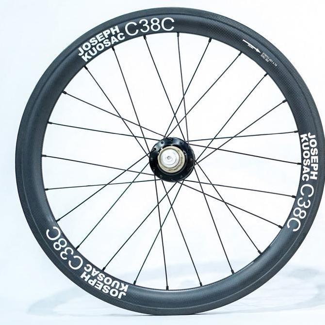 TERBARU Joseph Kuosac C38C 20 inch Carbon Wheelset 451 White Decal