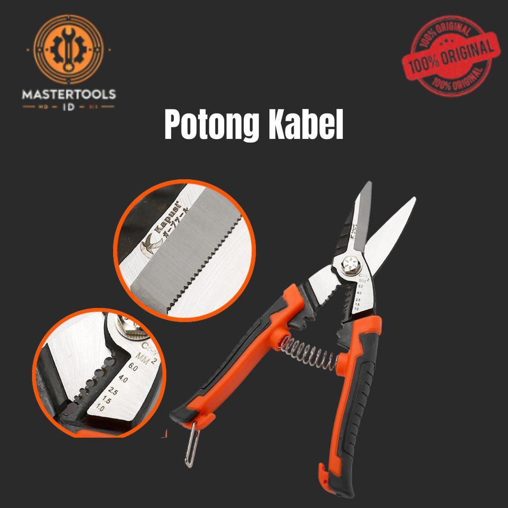Kapusi Tang Kupas Kabel /Tang Potong Kupas Kabel /Tang Stripper multifungsi