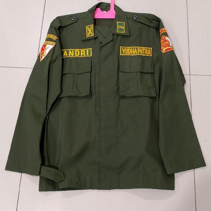 stelan seragam ppm baju pdl ppm hijau army PROMO AWAL TAHUN