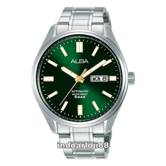 Alba AL4147X1 Automatic Green Dial Stainless Steel Men's Watch
