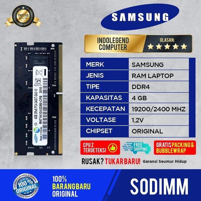 RAM SAMSUNG SODIM DDR4 4GB PC19200