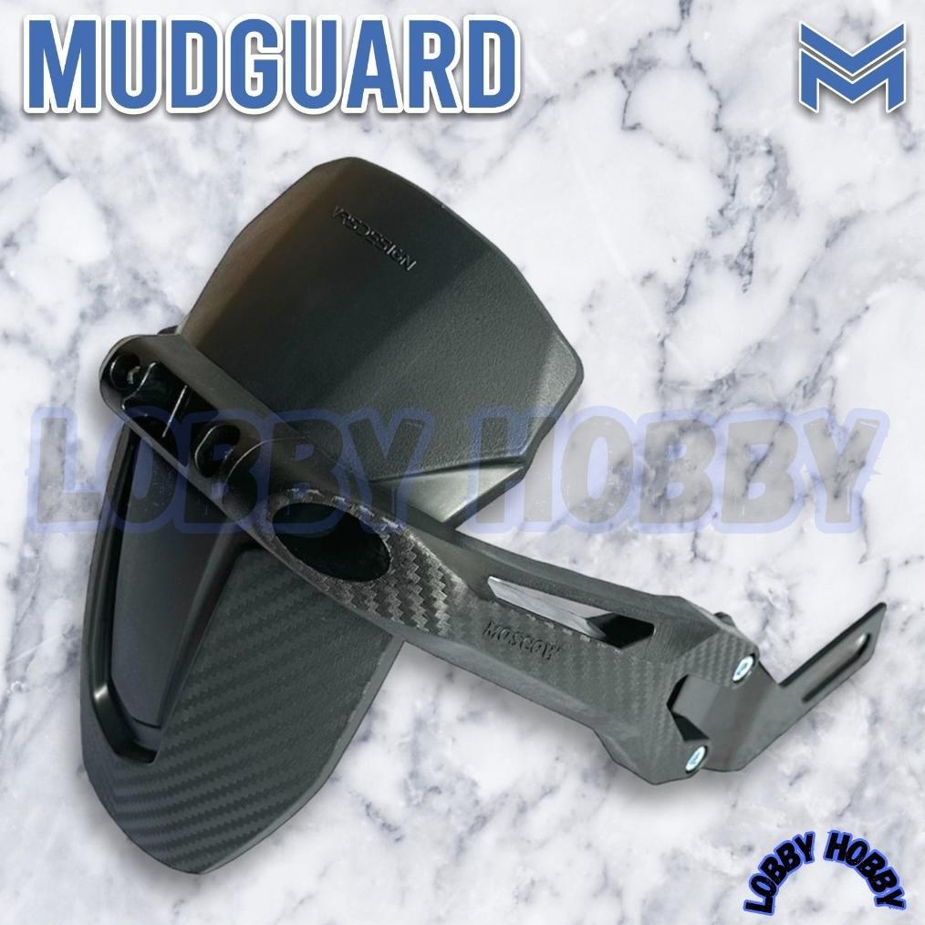 MUDGUARD UNIVERSAL SPAKBOR KOLONG BELAKANG MUD GUARD PENAHAN LUMPUR KARBON MUDGUARD MOSCOW ORIGINAL 