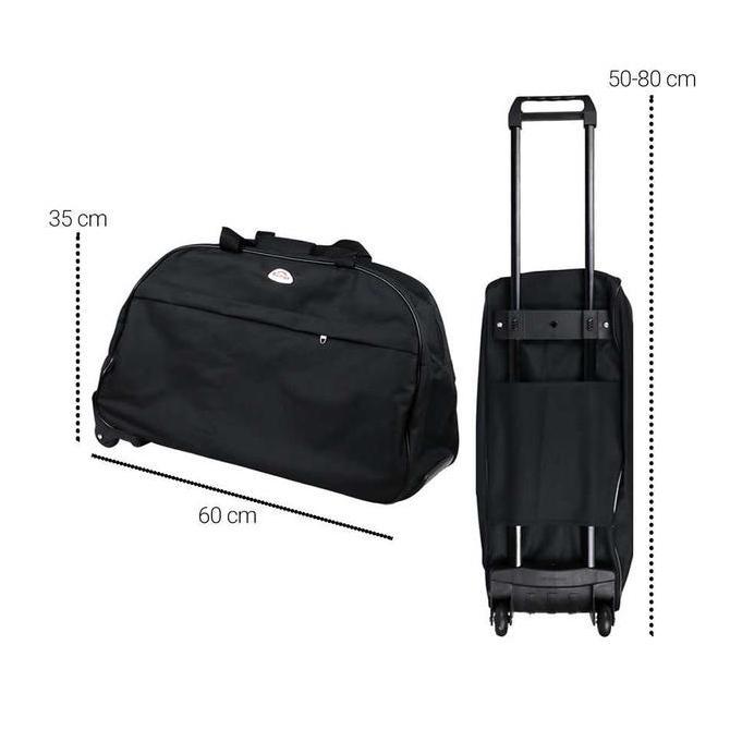Tas Koper Duffel Travel Bag Tas Duffel Trolley Roda Troli Size L Besar