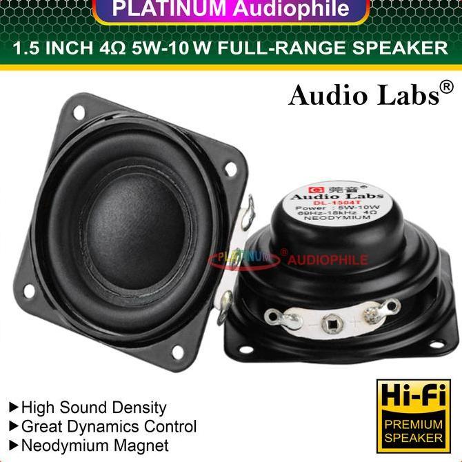 Promo Speaker Full range 1.5 Inch 4 ohm 5W-10W Hifi speker fullrange 1.5" AUDIO LABS DL-1504 Diskon