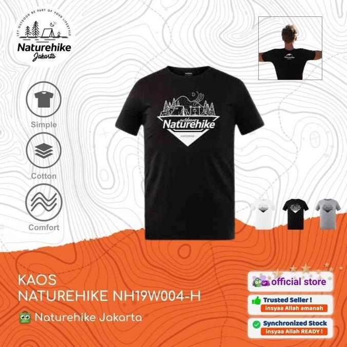 ASLI KAOS NH19W004-H CASUAL KATUN HIKING CAMPING READY STOCK