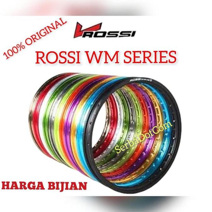 VELG ROSSI ROSSY WM 120 140 160 185 215 250 RING 17 BLACK SILVER BLUE RED GOLD PURPLE UNGU DOF DOFF 