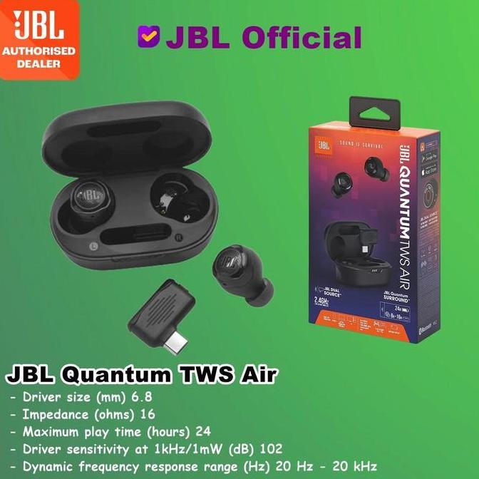 Promo JBL Quantum Air TWS True Wireless Gaming Earbuds Diskon