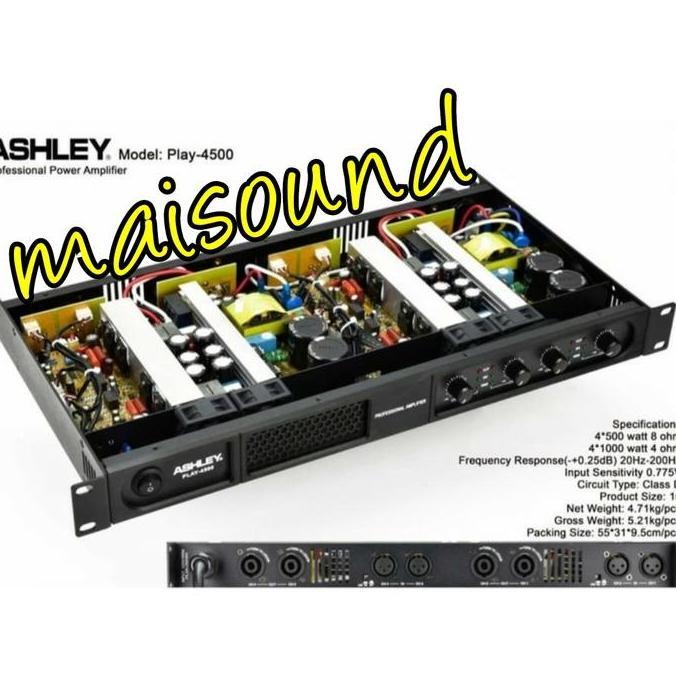 Promo POWER AMPLIFIER ASHLEY PLAY 4500 ORIGINAL AMPLI ASHLEY PLAY4500 ORI Diskon