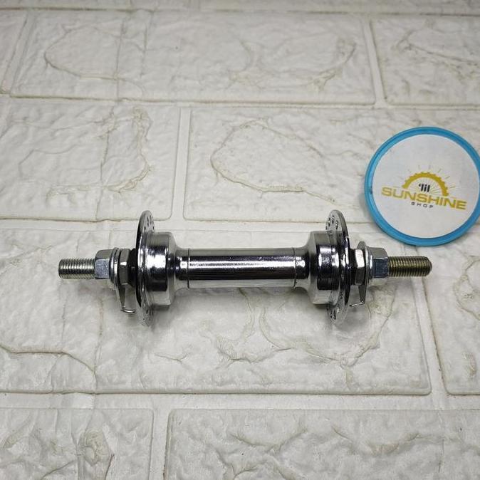 Hub Bos Roda Depan 32H POLO Untuk Sepeda Onthel 28 Onta Ontel Jengki As Kecil Mur Kunci 13