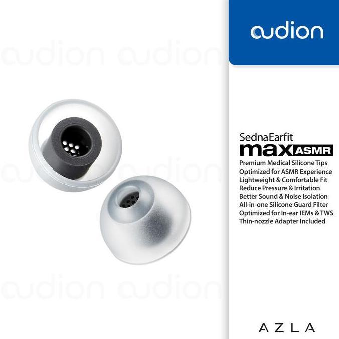 Promo AZLA SednaEarfit MAX ASMR for IEM & TWS | Medical Silicone Eartips Diskon